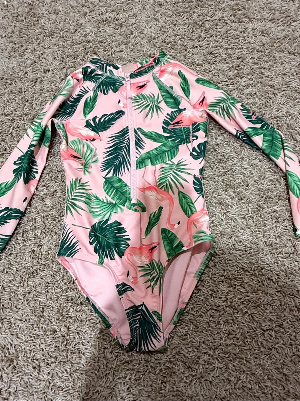 Girls Swim Set Bundle - Pink Palm, Red Gingham & Striped Tops